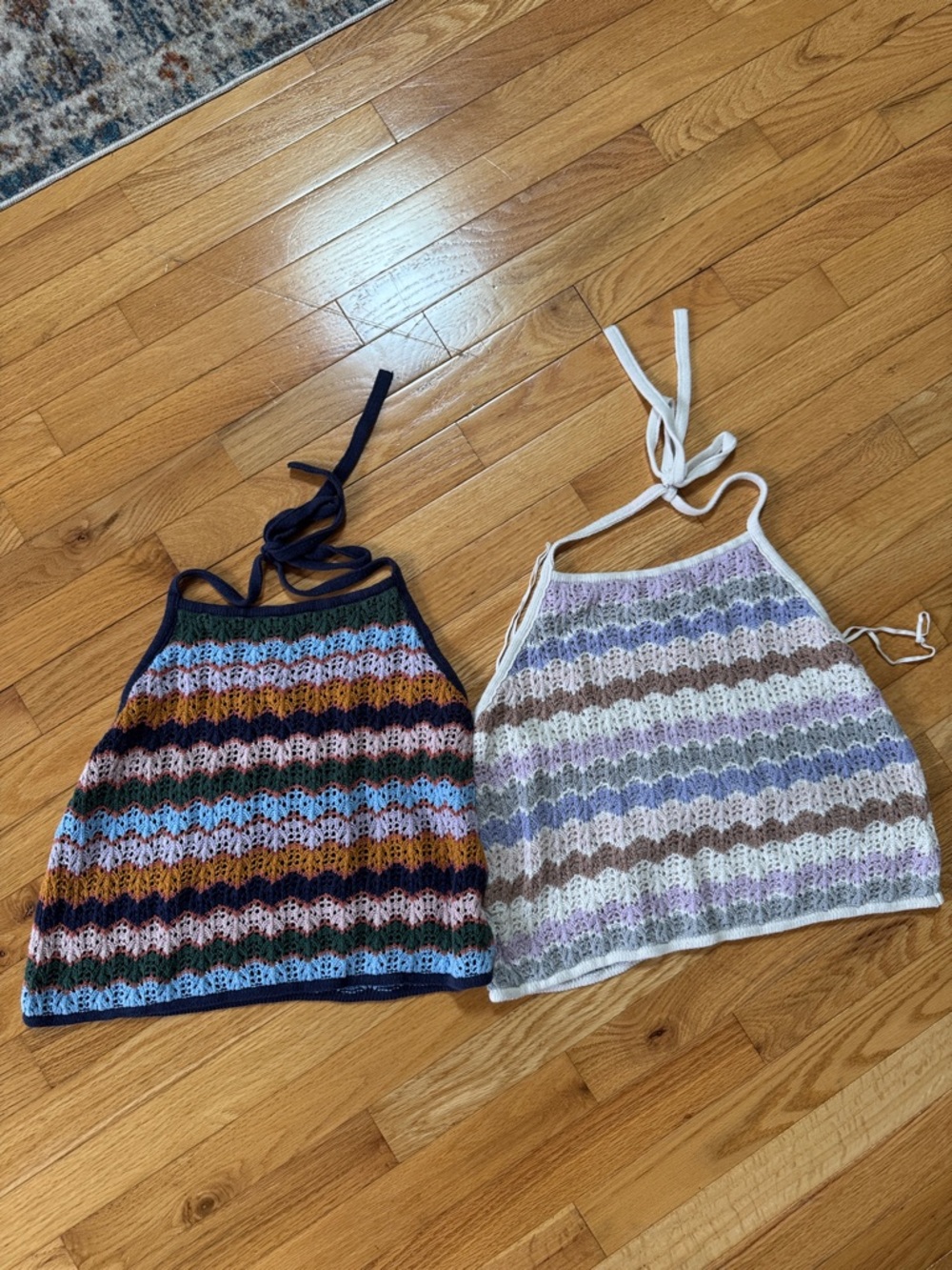 American Eagle Outfitters - Crochet Halter Tank Top - set of 2
